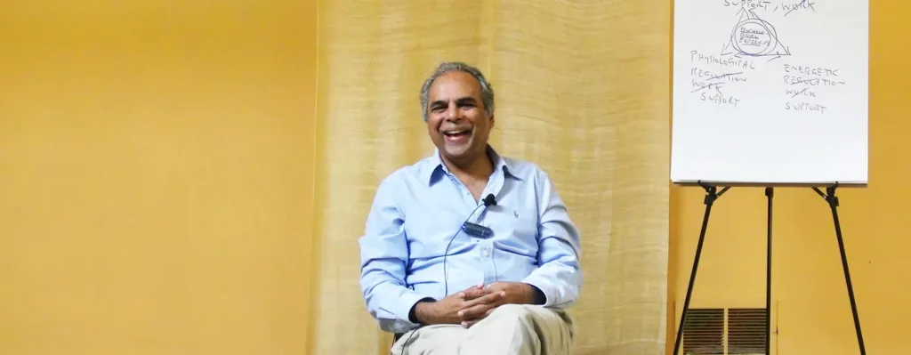Raja Selvam explaining how he had difficulty accessing emotions